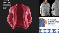 9384+ Jaket Parasut Mockup Professional PSD Mockup