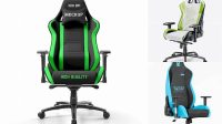 9385+ Gaming Chair PSD Mockup Half Side View Download Free