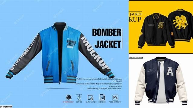 9385+ Mockup Bomber Jacket Psd Stylish Free PSD