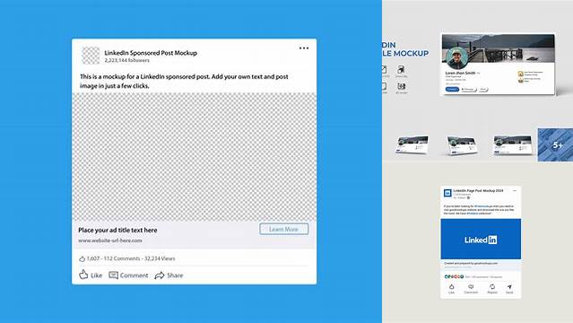 9389+ Linkedin Post Mockup Psd Versatile and Modern PSD Mockup
