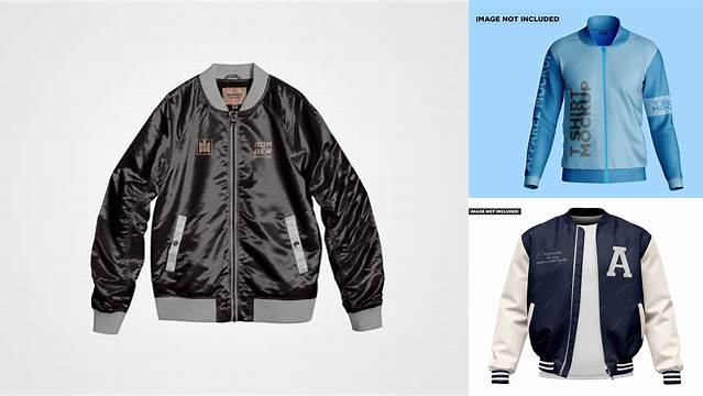 9397+ Jaket Bomber Mockup Premium Quality PSD Freebie