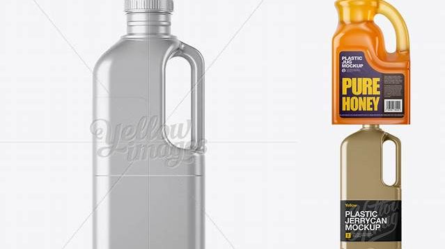 9397+ Metallic Milk Jug PSD Mockup Easy-to-Edit Photoshop Freebie