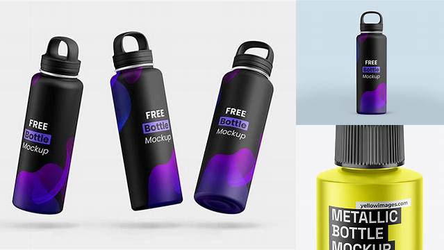 9397+ Metallized Bottle PSD Mockup Free Download Design Mockup