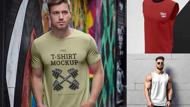 9399+ Muscle Shirt Mockup Free Creative and Modern PSD Freebie