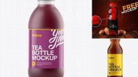 940+ Frosted Bottle with Berry Tea PSD Mockup Smart Layer Mockup Free