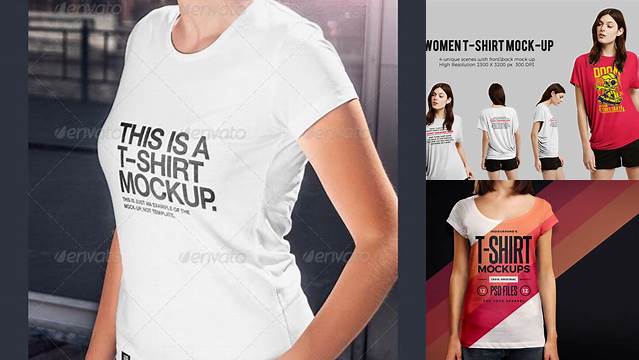 9407+ Female Shirt Mockup Creative Design Mockup