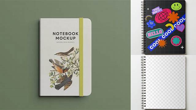 9410+ Bullet Journal Mockup Editable Design PSD File