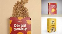 9417+ Free Cereal Box Mockup Exclusive Free PSD Mockups