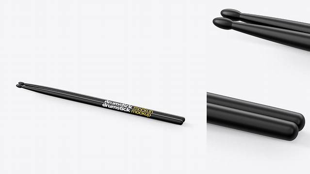 942+ Matte Drumsticks PSD Mockup Half Side View High-Resolution PSD Download