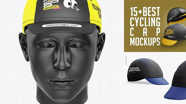 9423+ Cycling Cap Mockup High-Resolution PSD Download