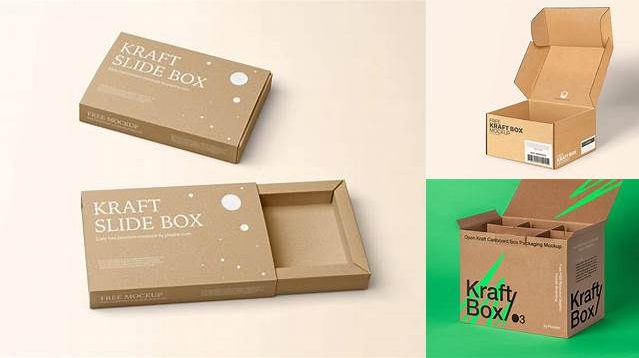 9424+ Opened Kraft Paper Box PSD Mockup High-Quality Editable PSD