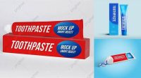 9426+ Toothpaste Box Mockup Smart PNG Image