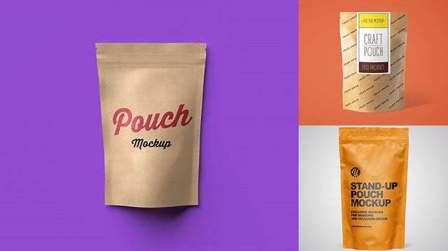 9428+ Kraft Paper Stand-Up Pouch PSD Mockup Digital Download