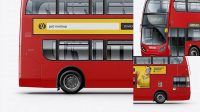 9429+ London Bus Enviro 400 PSD Mockup Side View Creative PSD Resources