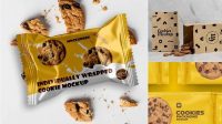 9433+ Cookies Pack PSD Mockup Front View High-Quality Editable PSD