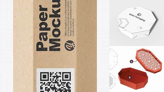 9437+ Octagon Box Mockup Include TIFF