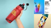 9439+ Sport Bottle Mockup Free Smart Object PSD Template