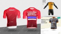 9443+ Women's Cycling Jersey PSD Mockup Front View Digital Photoshop Free Mockup