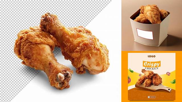 9446+ Fried Chicken Mockup Include TIFF