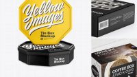 9449+ Matte Box with Two K-Cups PSD Mockup High-Quality PSD Files