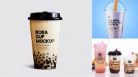 9452+ Boba Cup Mockup Download Free