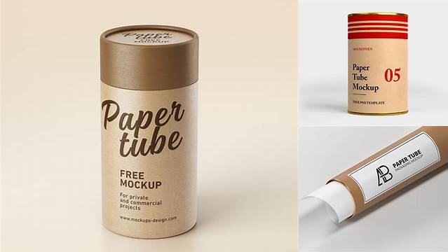 9454+ Paper Tube Mockup Free Download Customizable PSD Templates