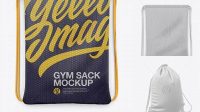 9459+ Training Gym Sack Front View Premium Quality PSD Freebie