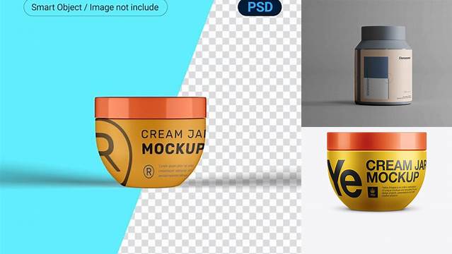 9476+ Hair Mask Plastic Jar PSD Mockup Free PSD for Designers