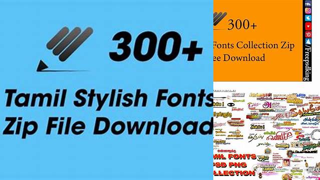 9476+ Tamil Fonts Zip File Download Photoshop Freebie