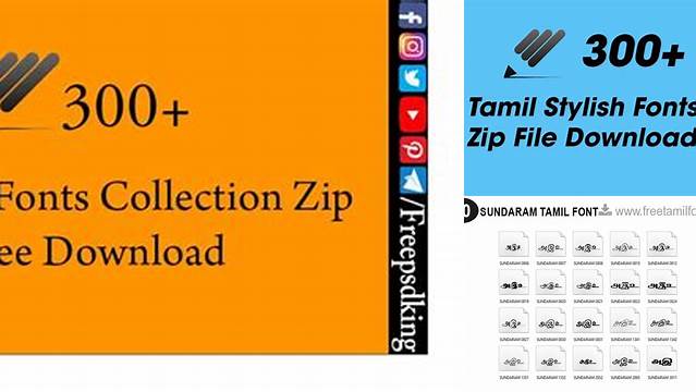 9478+ Tamil Font Zip File Download Premium Design Freebie