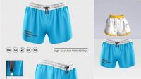 9479+ Women's Sport Shorts PSD Mockup Back View Premium Freebie for Designers