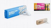 948+ Bubble Gum PSD Mockup Half Side View Smart Editable Design Mockup