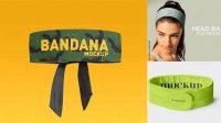 9482+ Headband Mockup Elegant Free Template