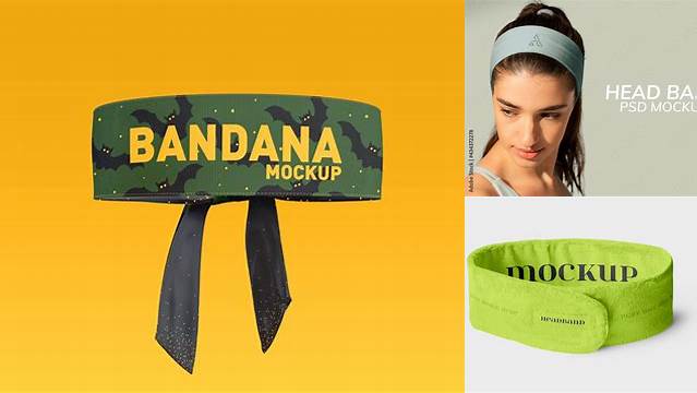 9482+ Headband Mockup Elegant Free Template