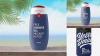 949+ Matte Plastic Shower Gel Bottle PSD Mockup Digital Download