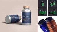 9491+ Supplement Bottle Mockup Free Premium PSD Freebie