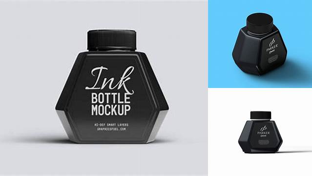 9497+ Ink Bottle Mockup Best for Showcase