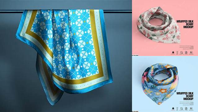 9500+ Silk Scarf Mockup Free Smart Object PSD