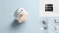 9501+ Frosted Cosmetic Jar PSD Mockup Free Smart Object Templates