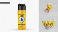 9501+ Insecticide Aerosol Spray PSD Mockup Easy-to-Edit PSD