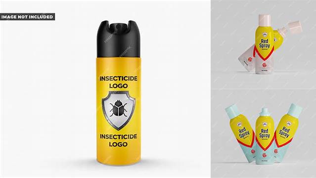 9501+ Insecticide Aerosol Spray PSD Mockup Easy-to-Edit PSD