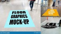 9503+ Floor Graphics Mockup Free Smart Object PSD Template