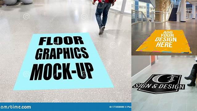 9503+ Floor Graphics Mockup Free Smart Object PSD Template