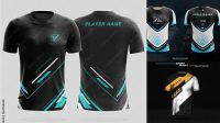 9504+ Esports T Shirt Mockup PSD Free Download