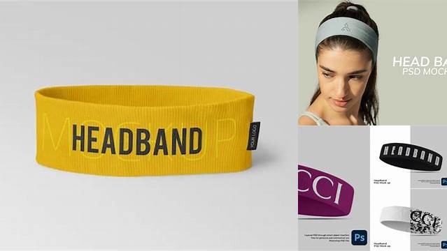 9506+ Headband Mockup Free PSD Download