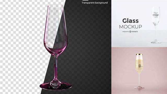 9510+ Pink Champagne Glass PSD Mockup PSD Download