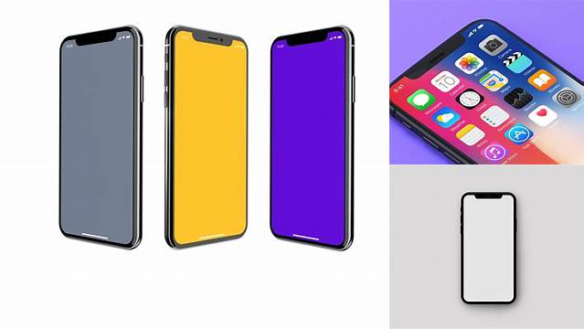 9512+ Flat Mockup Iphone X Include TIFF