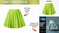 9514+ Tennis Skirt Mockup Best Free Mockup PSD