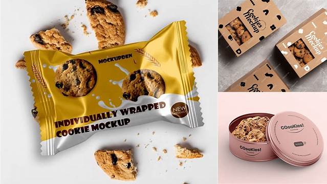 952+ Cookie Packaging PSD Mockup Download Free Editable PSD Template