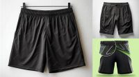 9523+ Athletic Shorts Mockup Free Easy Editable